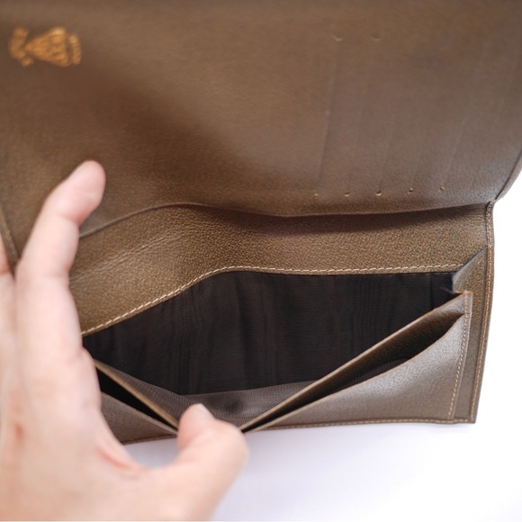 🍓GUCCI PVC Wallet Brown - Picture 7 of 10